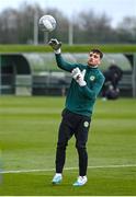 25 March 2023; Troy Parrott during a Republic of Ireland training session at the FAI National Training Centre in Abbotstown, Dublin. Photo by Stephen McCarthy/Sportsfile