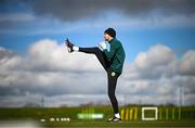 25 March 2023; Goalkeeper Caoimhin Kelleher during a Republic of Ireland training session at the FAI National Training Centre in Abbotstown, Dublin. Photo by Stephen McCarthy/Sportsfile