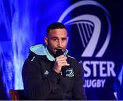 24 March 2023; Dave Kearney of Leinster during a Q&A in the Guinness Fanzone at the United Rugby Championship match between Leinster and DHL Stormers at the RDS Arena in Dublin. Photo by Harry Murphy/Sportsfile