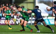 25 March 2023; Tom Farrell of Connacht breaks away from Blair Kinghorn of Edinburgh Rugby during the United Rugby Championship match between Connacht and Edinburgh at the Sportsground in Galway. Photo by Brendan Moran/Sportsfile