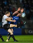 24 March 2023; Paul de Wet of DHL Stormers kicks under pressure from Ciarán Frawley of Leinster during the United Rugby Championship match between Leinster and DHL Stormers at the RDS Arena in Dublin. Photo by Harry Murphy/Sportsfile