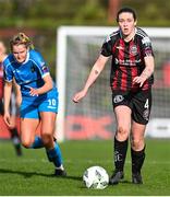25 March 2023; Lisa Murphy of Bohemians in action against Erin McLaughlin of Peamount United during the SSE Airtricity Women's Premier Division match between Bohemians and Peamount United at Dalymount Park in Dublin. Photo by Stephen Marken/Sportsfile
