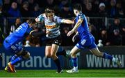 24 March 2023; Dan du Plessis of DHL Stormers is tackled by Max Deegan, left, and Harry Byrne of Leinster during the United Rugby Championship match between Leinster and DHL Stormers at the RDS Arena in Dublin. Photo by Tyler Miller/Sportsfile