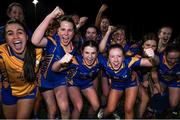 25 March 2023; Presentation Secondary School Milltown players celebrate after their side's victory in the Lidl LGFA Post Primary Junior C Final match between Dunmore Community School, Galway, and Presentation Secondary School Milltown, Kerry at Fethard Town Park in Tipperary. Photo by Michael P Ryan/Sportsfile
