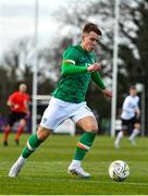 25 March 2023; Thomas Lonergan of Republic of Ireland during the UEFA European Under-19 Championship Elite Round match between Republic of Ireland and Estonia at Ferrycarrig Park in Wexford. Photo by Sam Barnes/Sportsfile