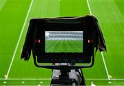 26 March 2023; The Croke Park pitch is seen through the lens of a TV Camera before the Allianz Football League Division 2 match between Dublin and Louth at Croke Park in Dublin. Photo by Ray McManus/Sportsfile