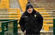 26 March 2023; Donegal joint interim manager Aidan O'Rourke before the Allianz Football League Division 1 match between Roscommon and Donegal at Dr Hyde Park in Roscommon. Photo by Sam Barnes/Sportsfile