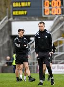 26 March 2023; David Clifford, left, and Jack Barry of Kerry walk the pitch before the Allianz Football League Division 1 match between Galway and Kerry at Pearse Stadium in Galway. Photo by Brendan Moran/Sportsfile
