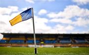 26 March 2023; A general view of a sideline flag before the Allianz Football League Division 1 match between Roscommon and Donegal at Dr Hyde Park in Roscommon. Photo by Sam Barnes/Sportsfile