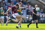 26 March 2023; Paul Conroy of Galway in action against Ruairí Murphy of Kerry during the Allianz Football League Division 1 match between Galway and Kerry at Pearse Stadium in Galway. Photo by Brendan Moran/Sportsfile