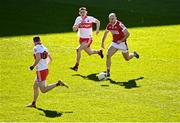 26 March 2023; Brian O’Driscoll of Cork in action against Matthew Downey of Derry during the Allianz Football League Division 2 match between Cork and Derry at Páirc Ui Chaoimh in Cork. Photo by Eóin Noonan/Sportsfile