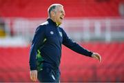 26 March 2023; Republic of Ireland manager Jim Crawford before the Under-21 international friendly match between Republic of Ireland and Iceland at Turners Cross in Cork. Photo by Seb Daly/Sportsfile