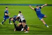 24 March 2023; Max Deegan of Leinster is tackled by Damian Willemse of DHL Stormers during the United Rugby Championship match between Leinster and DHL Stormers at the RDS Arena in Dublin. Photo by Stephen McCarthy/Sportsfile