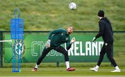 26 March 2023; Goalkeeper Gavin Bazunu during a Republic of Ireland training session at the FAI National Training Centre in Abbotstown, Dublin. Photo by Stephen McCarthy/Sportsfile