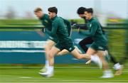 26 March 2023; Robbie Brady during a Republic of Ireland training session at the FAI National Training Centre in Abbotstown, Dublin. Photo by Stephen McCarthy/Sportsfile