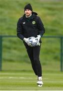 26 March 2023; Goalkeeper Caoimhin Kelleher during a Republic of Ireland training session at the FAI National Training Centre in Abbotstown, Dublin. Photo by Stephen McCarthy/Sportsfile