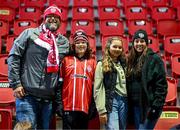 17 March 2023; Derry City supporters before the SSE Airtricity Men's Premier Division match between Derry City and Sligo Rovers at The Ryan McBride Brandywell Stadium in Derry. Photo by Stephen McCarthy/Sportsfile