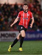 17 March 2023; Will Patching of Derry City during the SSE Airtricity Men's Premier Division match between Derry City and Sligo Rovers at The Ryan McBride Brandywell Stadium in Derry. Photo by Stephen McCarthy/Sportsfile