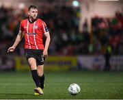 17 March 2023; Will Patching of Derry City during the SSE Airtricity Men's Premier Division match between Derry City and Sligo Rovers at The Ryan McBride Brandywell Stadium in Derry. Photo by Stephen McCarthy/Sportsfile