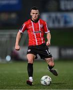 17 March 2023; Ben Doherty of Derry City during the SSE Airtricity Men's Premier Division match between Derry City and Sligo Rovers at The Ryan McBride Brandywell Stadium in Derry. Photo by Stephen McCarthy/Sportsfile