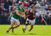 26 March 2023; Paudie Clifford of Kerry in action against Damien Comer of Galway during the Allianz Football League Division 1 match between Galway and Kerry at Pearse Stadium in Galway. Photo by Brendan Moran/Sportsfile