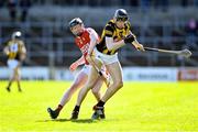 26 March 2023; David Blanchfield of Kilkenny in action against Conor Cahalane of Cork during the Allianz Hurling League Division 1 Semi Final match between Kilkenny and Cork at UMPC Nowlan Park in Kilkenny. Photo by David Fitzgerald/Sportsfile