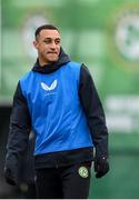 26 March 2023; Adam Idah during a Republic of Ireland training session at the FAI National Training Centre in Abbotstown, Dublin. Photo by Stephen McCarthy/Sportsfile