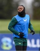 26 March 2023; Michael Obafemi during a Republic of Ireland training session at the FAI National Training Centre in Abbotstown, Dublin. Photo by Stephen McCarthy/Sportsfile