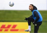 26 March 2023; Adam Idah during a Republic of Ireland training session at the FAI National Training Centre in Abbotstown, Dublin. Photo by Stephen McCarthy/Sportsfile