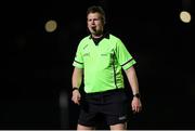 25 March 2023; Referee Patrick Smith during the Lidl LGFA Post Primary Junior C Final match between Dunmore Community School, Galway, and Presentation Secondary School Milltown, Kerry at Fethard Town Park in Tipperary. Photo by Michael P Ryan/Sportsfile