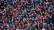 26 March 2023; A section of the 19,484 supporters who attended the Allianz Football League Division 2 match between Dublin and Louth at Croke Park in Dublin. Photo by Ray McManus/Sportsfile