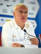 26 March 2023; Manager Didier Deschamps during a France press conference at Aviva Stadium in Dublin. Photo by Stephen McCarthy/Sportsfile