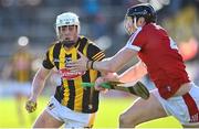 26 March 2023; Cian Kenny of Kilkenny in action against Damien Cahalane of Cork during the Allianz Hurling League Division 1 Semi Final match between Kilkenny and Cork at UMPC Nowlan Park in Kilkenny. Photo by David Fitzgerald/Sportsfile