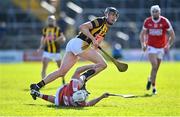 26 March 2023; Darragh Corcoran of Kilkenny in action against Tommy O’Connell of Cork during the Allianz Hurling League Division 1 Semi Final match between Kilkenny and Cork at UMPC Nowlan Park in Kilkenny. Photo by David Fitzgerald/Sportsfile