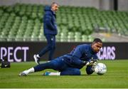 26 March 2023; Goalkeeper Mike Maignan during a France training sesson at Aviva Stadium in Dublin. Photo by Stephen McCarthy/Sportsfile