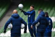 26 March 2023; Benjamin Pavard during a France training sesson at Aviva Stadium in Dublin. Photo by Stephen McCarthy/Sportsfile