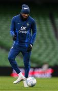 26 March 2023; Marcus Thuram during a France training sesson at Aviva Stadium in Dublin. Photo by Stephen McCarthy/Sportsfile