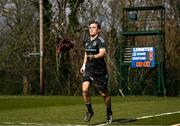27 March 2023; Josh van der Flier throws his scrum cap during a Leinster Rugby squad training session at UCD in Dublin. Photo by Harry Murphy/Sportsfile