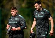27 March 2023; Tadhg Furlong and James Ryan during a Leinster Rugby squad training session at UCD in Dublin. Photo by Harry Murphy/Sportsfile