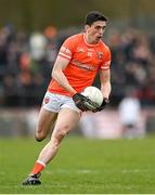26 March 2023; Rory Grugan of Armagh during the Allianz Football League Division 1 match between Tyrone and Armagh at O'Neill's Healy Park in Omagh, Tyrone. Photo by Ramsey Cardy/Sportsfile