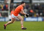 26 March 2023; Aidan Forker of Armagh during the Allianz Football League Division 1 match between Tyrone and Armagh at O'Neill's Healy Park in Omagh, Tyrone. Photo by Ramsey Cardy/Sportsfile