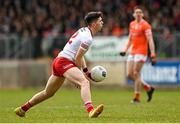 26 March 2023; Joe Oguz of Tyrone during the Allianz Football League Division 1 match between Tyrone and Armagh at O'Neill's Healy Park in Omagh, Tyrone. Photo by Ramsey Cardy/Sportsfile