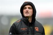 26 March 2023; Connaire Mackin of Armagh before the Allianz Football League Division 1 match between Tyrone and Armagh at O'Neill's Healy Park in Omagh, Tyrone. Photo by Ramsey Cardy/Sportsfile
