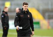 26 March 2023; Niall Grimley of Armagh before the Allianz Football League Division 1 match between Tyrone and Armagh at O'Neill's Healy Park in Omagh, Tyrone. Photo by Ramsey Cardy/Sportsfile