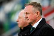 26 March 2023; Northern Ireland manager Michael O'Neill before the UEFA EURO 2024 Championship Qualifier match between Northern Ireland and Finland at National Stadium at Windsor Park in Belfast. Photo by Ramsey Cardy/Sportsfile