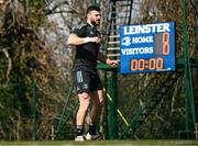 27 March 2023; Robbie Henshaw during a Leinster Rugby squad training session at UCD in Dublin. Photo by Harry Murphy/Sportsfile