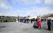 26 March 2023; A general view of supporters arriving before the Allianz Football League Division 1 match between Galway and Kerry at Pearse Stadium in Galway. Photo by Brendan Moran/Sportsfile