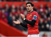 25 March 2023; Joey Carbery of Munster during the United Rugby Championship match between Munster and Glasgow Warriors at Thomond Park in Limerick. Photo by Harry Murphy/Sportsfile
