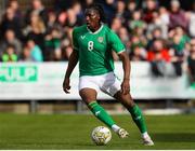 26 March 2023; Bosun Lawal of Republic of Ireland during the Under-21 international friendly match between Republic of Ireland and Iceland at Turner's Cross in Cork. Photo by Michael P Ryan/Sportsfile