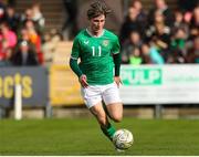 26 March 2023; Ollie O’Neill of Republic of Ireland during the Under-21 international friendly match between Republic of Ireland and Iceland at Turner's Cross in Cork. Photo by Michael P Ryan/Sportsfile